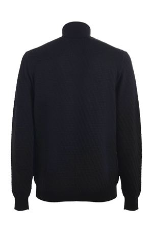 Black Virgin Wool Turtleneck Sweater PAOLO PECORA | A034F0099000